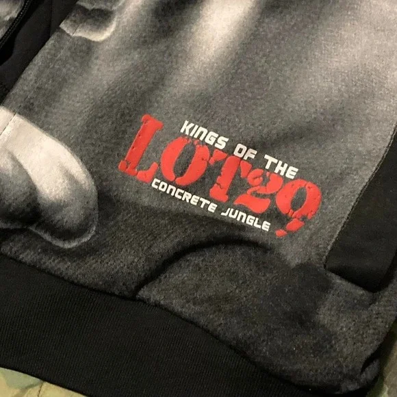 Lot 29 taz front print full zip track‎ jacket studs Vtg y2k - Picture 3 of 8